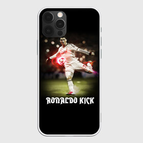 Чехол для iPhone 12 Pro Max с принтом Удар Роналдо в Курске, Силикон |  | Тематика изображения на принте: real | ronaldo | реал мадрид | роналдо | футбол