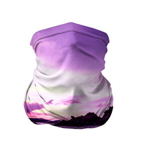Бандана-труба 3D с принтом Закат в Курске, 100% полиэстер, ткань с особыми свойствами — Activecool | плотность 150‒180 г/м2; хорошо тянется, но сохраняет форму | закат | море | пейзаж | фиолетовый