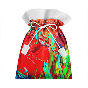 Подарочный 3D мешок с принтом Масляные краски в Курске, 100% полиэстер | Размер: 29*39 см | абстракция | абстракция красок | арт | краска | мазки | цветные