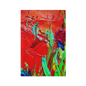 Обложка для паспорта матовая кожа с принтом Масляные краски в Курске, натуральная матовая кожа | размер 19,3 х 13,7 см; прозрачные пластиковые крепления | Тематика изображения на принте: абстракция | абстракция красок | арт | краска | мазки | цветные