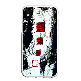 Чехол для iPhone XS Max матовый с принтом Штриховка в Курске, Силикон | Область печати: задняя сторона чехла, без боковых панелей | абстракция | абстракция красок | брызги | краска | штрихи