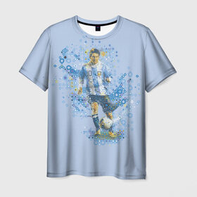 Мужская футболка 3D с принтом Лео Месси в Курске, 100% полиэфир | прямой крой, круглый вырез горловины, длина до линии бедер | barselona | messi | аргентина | барселона | месси | футбол