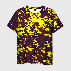 Мужская футболка 3D с принтом Полевой(пиксели) в Курске, 100% полиэфир | прямой крой, круглый вырез горловины, длина до линии бедер | camo | камо | камуфляж | цветной | яркий