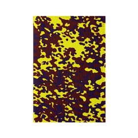 Обложка для паспорта матовая кожа с принтом Полевой(пиксели) в Курске, натуральная матовая кожа | размер 19,3 х 13,7 см; прозрачные пластиковые крепления | camo | камо | камуфляж | цветной | яркий