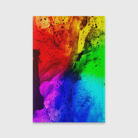 Обложка для паспорта матовая кожа с принтом Grunge paint в Курске, натуральная матовая кожа | размер 19,3 х 13,7 см; прозрачные пластиковые крепления | Тематика изображения на принте: абстракция | абстракция красок | арт | брызги | краска | цветные
