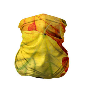 Бандана-труба 3D с принтом Кленовые листья в Курске, 100% полиэстер, ткань с особыми свойствами — Activecool | плотность 150‒180 г/м2; хорошо тянется, но сохраняет форму | жёлтый | зелёный | красный | листва | оранжевый | осень