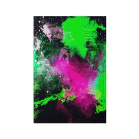 Обложка для паспорта матовая кожа с принтом Брызги красок в Курске, натуральная матовая кожа | размер 19,3 х 13,7 см; прозрачные пластиковые крепления | Тематика изображения на принте: кляксы | разноцветный | яркий