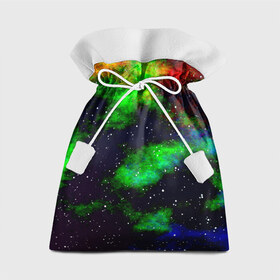 Подарочный 3D мешок с принтом Grunge в Курске, 100% полиэстер | Размер: 29*39 см | звезды | космос | разноцветный | туманность