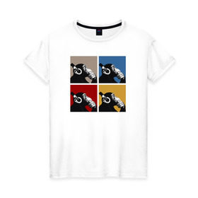Женская футболка хлопок с принтом Хомо Музикус в Курске, 100% хлопок | прямой крой, круглый вырез горловины, длина до линии бедер, слегка спущенное плечо | музыка | о.м.с.к. | обезьяна | омск | рок