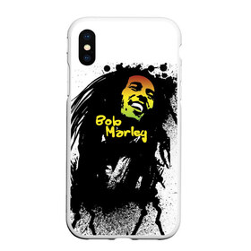 Чехол для iPhone XS Max матовый с принтом Bob Marley в Курске, Силикон | Область печати: задняя сторона чехла, без боковых панелей | Тематика изображения на принте: bob marley | боб марли | музыка | регги | ямайка