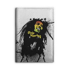 Обложка для автодокументов с принтом Bob Marley в Курске, натуральная кожа |  размер 19,9*13 см; внутри 4 больших “конверта” для документов и один маленький отдел — туда идеально встанут права | bob marley | боб марли | музыка | регги | ямайка