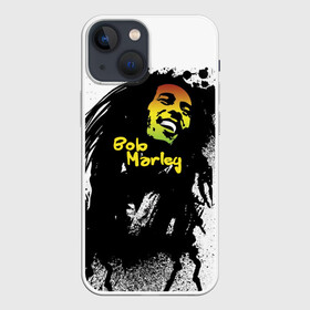 Чехол для iPhone 13 mini с принтом Bob Marley в Курске,  |  | Тематика изображения на принте: bob marley | боб марли | музыка | регги | ямайка