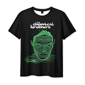 Мужская футболка 3D с принтом Chemical Brothers в Курске, 100% полиэфир | прямой крой, круглый вырез горловины, длина до линии бедер | big beat | chemical brothers | биг бит | бигбит | кемикал бразерс | электронная | электронная музыка