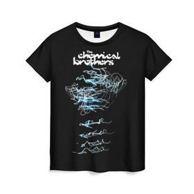 Женская футболка 3D с принтом Chemical Brothers в Курске, 100% полиэфир ( синтетическое хлопкоподобное полотно) | прямой крой, круглый вырез горловины, длина до линии бедер | big beat | chemical brothers | биг бит | бигбит | кемикал бразерс | электронная | электронная музыка
