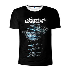 Мужская футболка 3D спортивная с принтом Chemical Brothers в Курске, 100% полиэстер с улучшенными характеристиками | приталенный силуэт, круглая горловина, широкие плечи, сужается к линии бедра | big beat | chemical brothers | биг бит | бигбит | кемикал бразерс | электронная | электронная музыка