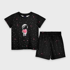 Детский костюм с шортами 3D с принтом Космонавт 4 в Курске,  |  | Тематика изображения на принте: astro | moon | space monkey | star | stars | астронавт | звезды | земля | космонавт | космос | луна | скафандр