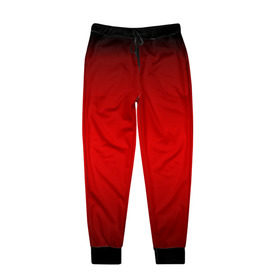 Мужские брюки 3D с принтом Hot-Rod в Курске, 100% полиэстер | манжеты по низу, эластичный пояс регулируется шнурком, по бокам два кармана без застежек, внутренняя часть кармана из мелкой сетки | градиент | красный