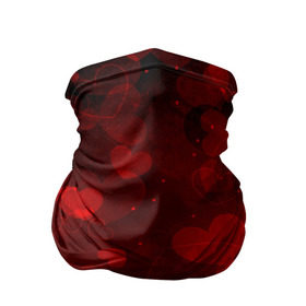 Бандана-труба 3D с принтом Сердечко в Курске, 100% полиэстер, ткань с особыми свойствами — Activecool | плотность 150‒180 г/м2; хорошо тянется, но сохраняет форму | 14 февраля | красная | любовь | сердце