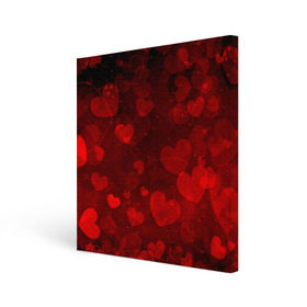 Холст квадратный с принтом Сердечко в Курске, 100% ПВХ |  | Тематика изображения на принте: 14 февраля | красная | любовь | сердце