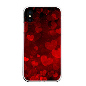 Чехол для iPhone XS Max матовый с принтом Сердечко в Курске, Силикон | Область печати: задняя сторона чехла, без боковых панелей | Тематика изображения на принте: 14 февраля | красная | любовь | сердце