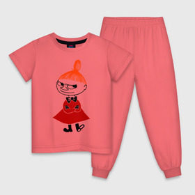 Детская пижама хлопок с принтом Малышка Мю в Курске, 100% хлопок |  брюки и футболка прямого кроя, без карманов, на брюках мягкая резинка на поясе и по низу штанин
 | Тематика изображения на принте: муми тролль