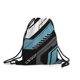 Рюкзак-мешок 3D с принтом cs:go - Vulcan Style (Вулкан) в Курске, 100% полиэстер | плотность ткани — 200 г/м2, размер — 35 х 45 см; лямки — толстые шнурки, застежка на шнуровке, без карманов и подкладки | cs | csgo | go | vulcan | кс