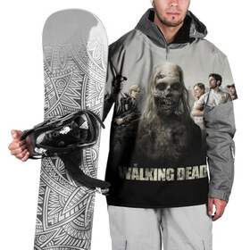 Накидка на куртку 3D с принтом Ходячий мертвец на фоне героев в Курске, 100% полиэстер |  | Тематика изображения на принте: walking dead | зомби | ходячие мертвецы