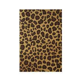 Обложка для паспорта матовая кожа с принтом Окрас леопарда в Курске, натуральная матовая кожа | размер 19,3 х 13,7 см; прозрачные пластиковые крепления | арт | животные | леопард | окрас