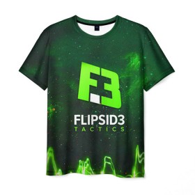 Мужская футболка 3D с принтом flipsid3 2 в Курске, 100% полиэфир | прямой крой, круглый вырез горловины, длина до линии бедер | flipsid