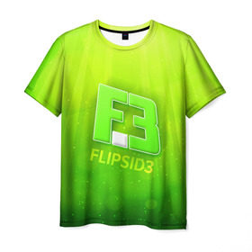 Мужская футболка 3D с принтом flipsid3 3 в Курске, 100% полиэфир | прямой крой, круглый вырез горловины, длина до линии бедер | flipsid