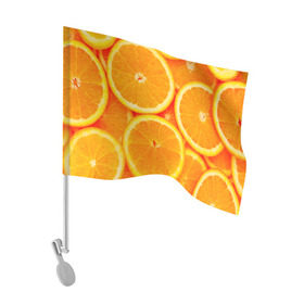 Флаг для автомобиля с принтом Апельсины в Курске, 100% полиэстер | Размер: 30*21 см | апельсин | долька | цитрус