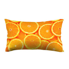 Подушка 3D антистресс с принтом Апельсины в Курске, наволочка — 100% полиэстер, наполнитель — вспененный полистирол | состоит из подушки и наволочки на молнии | апельсин | долька | цитрус