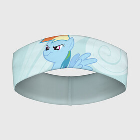 Повязка на голову 3D с принтом Rainbow в Курске,  |  | my little pony | луна | пинки пай | пони | рарити | рейнбоу дэш | селестия | сумеречная искорка | флаттершай | эплджек