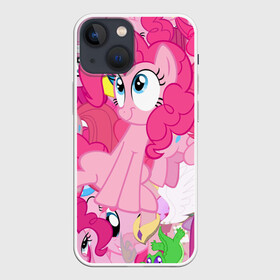 Чехол для iPhone 13 mini с принтом Pinky Pie в Курске,  |  | my little pony | луна | пинки пай | пони | рарити | рейнбоу дэш | селестия | сумеречная искорка | флаттершай | эплджек