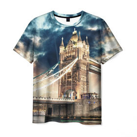Мужская футболка 3D с принтом Англия в Курске, 100% полиэфир | прямой крой, круглый вырез горловины, длина до линии бедер | england | europe | london | англия | биг бен | великобритания | высотки | королева | лондон | мегаполис | тауэрский мост | туризм