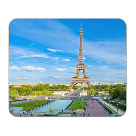 Коврик прямоугольный с принтом Париж в Курске, натуральный каучук | размер 230 х 185 мм; запечатка лицевой стороны | Тематика изображения на принте: france | paris | париж | франция | эйфелева башня