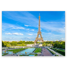 Поздравительная открытка с принтом Париж в Курске, 100% бумага | плотность бумаги 280 г/м2, матовая, на обратной стороне линовка и место для марки
 | france | paris | париж | франция | эйфелева башня