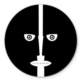 Коврик круглый с принтом Pink Floyd. The division bell в Курске, резина и полиэстер | круглая форма, изображение наносится на всю лицевую часть | 