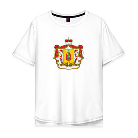 Мужская футболка хлопок Oversize с принтом Рязань герб в Курске, 100% хлопок | свободный крой, круглый ворот, “спинка” длиннее передней части | города | день