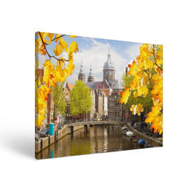 Холст прямоугольный с принтом Amsterdam в Курске, 100% ПВХ |  | нидерланды | пейзаж