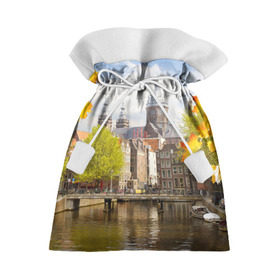 Подарочный 3D мешок с принтом Amsterdam в Курске, 100% полиэстер | Размер: 29*39 см | нидерланды | пейзаж