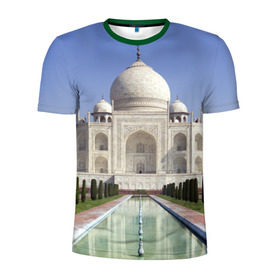 Мужская футболка 3D спортивная с принтом Индия в Курске, 100% полиэстер с улучшенными характеристиками | приталенный силуэт, круглая горловина, широкие плечи, сужается к линии бедра | goa | india | mumbai | new delhi | taj mahal | гоа | индия | каникулы | мавзолей | мечеть | мумбай | нью дели | отдых | отпуск | приключения | тадж махал | туризм