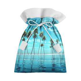 Подарочный 3D мешок с принтом Фиджи в Курске, 100% полиэстер | Размер: 29*39 см | Тематика изображения на принте: архипелаг | загар | каникулы | королевство | море | остров | отдых | отпуск | пальмы | песок | рай | солнце | тихий океан | туризм | фиджи