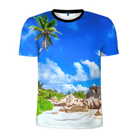 Мужская футболка 3D спортивная с принтом Сейшельские острова в Курске, 100% полиэстер с улучшенными характеристиками | приталенный силуэт, круглая горловина, широкие плечи, сужается к линии бедра | seychelles | восточная африка | индийский океан | каникулы | море | островное государство | отдых | отпуск | пальмы | песок | пляж | приключение | путешествие | рай | сейшелы | сейшельские острова | туризм