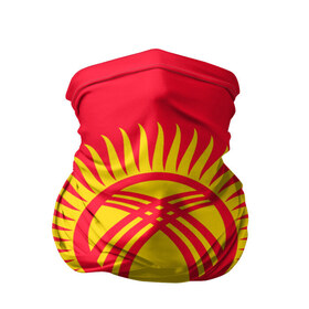 Бандана-труба 3D с принтом Киргизия в Курске, 100% полиэстер, ткань с особыми свойствами — Activecool | плотность 150‒180 г/м2; хорошо тянется, но сохраняет форму | азия | нации | страна | флаг