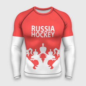 Мужской рашгард 3D с принтом Russia Hockey в Курске,  |  | hockey | ru | rus | russia | russian | россия | сборная | хоккей