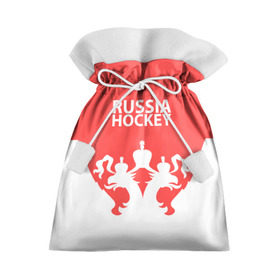 Подарочный 3D мешок с принтом Russia Hockey в Курске, 100% полиэстер | Размер: 29*39 см | Тематика изображения на принте: hockey | ru | rus | russia | russian | россия | сборная | хоккей