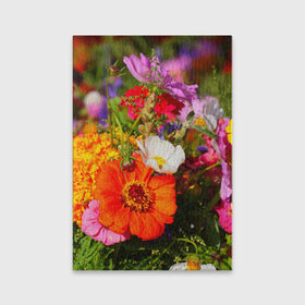 Обложка для паспорта матовая кожа с принтом Цветы в Курске, натуральная матовая кожа | размер 19,3 х 13,7 см; прозрачные пластиковые крепления | лепесток | природа | цветок | яркая