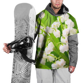 Накидка на куртку 3D с принтом Ландыши в Курске, 100% полиэстер |  | Тематика изображения на принте: весна | ландыш | цветок