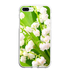 Чехол для iPhone 7Plus/8 Plus матовый с принтом Ландыши в Курске, Силикон | Область печати: задняя сторона чехла, без боковых панелей | весна | ландыш | цветок